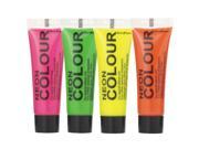 Stargazer Cosmetics Special Effect UV Reactive Neon Face Body Paint Set Of 4