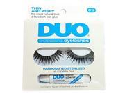 DUO Eyelash Kit with Adhesive Glue Stick On Thin Wispy D12 Salon Look Ardell