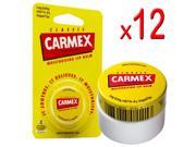 12 x Carmex Original Classic Moisturising Lip Balm For Dry Chapped Lips 7.5g