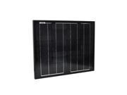 Instapark® 30W High Efficiency Mono Crystalline Solar Panel Color Black