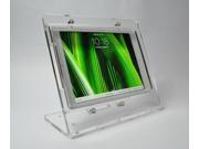 iPad Air Desktop Stand for POS Kiosk Store Display made by Clear Acrylic fits Square Reader