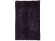 Jaipur FL08 Shag Solid Pattern Polyester Purple Area Rug 2x3