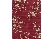 Jaipur BR17 Hand Tufted Floral Pattern Polyester Red Yellow Area Rug 3.6x5.6