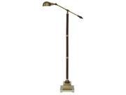 Ashley Jabrar Poly Floor Lamp in Brown and Brass Finish L734241