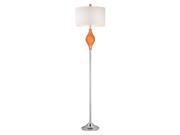 Dimond Chester Glass Floor Lamp in Tangerine Orange Finish D2510