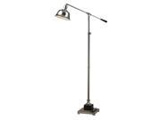 Dimond Freemanburg Adjustable Floor Lamp in Polished Nickel and Black D2410