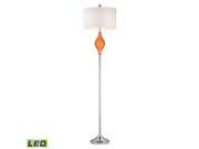 Dimond Chester Glass LED Floor Lamp in Tangerine Orange Finish D2510 LED
