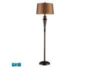 Dimond Laurie LED Floor Lamp With Bronze Tone on Tone Shade D1739 LED