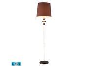 Dimond Dravos Glass LED Floor Lamp in Bronze and Coffee Plating D1607 LED