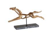 Uttermost Gallop Gold Horse Sculpture