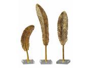 Uttermost Feathers Gold Sculpture S 3
