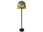 Nicha 2 Light Water lily 62 Multi Color Tiffany Style Floor Lamp