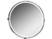 Uttermost Tazlina Brushed Nickel Round Mirror