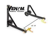 Venom® Motorcycle Rear Swingarm Lift Stand w Spools For Kawasaki Ninja ZX 14 ZX1400 2006 2011