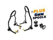Venom Motorcycle Front+Rear Dual Lift Stand - w/ Spools For Yamaha FZS1000 FZ1 2004-2008 Venom Motorcycle Front+Rear Dual Lift Stand - w/ Spools For Yamaha FZS1000 FZ1 2004-2008