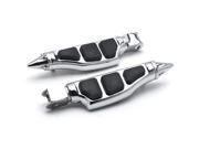 Krator® Honda Stiletto Foot Front Peg Foot Rests Chrome Ace Spirit Magna Shadow Phantom Stiletto Motorcycle Foot Pegs Footrests Left Right