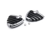 Krator® Suzuki Wing Style Front Foot Peg Foot Rests Chrome Intruder Boulevard Marauder Chrome Motorcycle Wing Foot Pegs Footrests L R