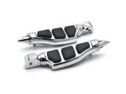 Krator® Stiletto Motorcycle Foot Pegs Footrests Left Right For Yamaha Road Star 1600 1700 Rear