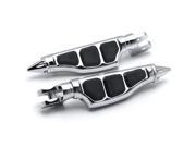 Krator® Yamaha Stiletto Front Foot Peg Foot Rests Chrome V Star V Max Road Star Royal Stiletto Motorcycle Foot Pegs Footrests Left Right