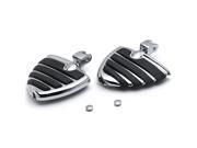 Krator® Chrome Motorcycle Wing Foot Pegs Footrests L R For Yamaha Stryker 2011 2013 Front