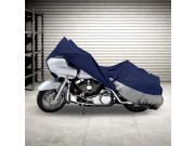 NEH® Motorcycle Bike Cover Travel Dust Storage Cover For Harley Dyna Glide Wide Glide FXDWG FXWG