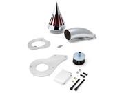 Krator® 1999 up Honda Shadow 600 Cruiser High Quality Chrome Billet Aluminum Cone Spike Air Cleaner Kit Intake Filter Motorcycle