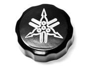 Krator® Motorcycle Fluid Black Reservoir Cap Logo Engraved For 2008 Yamaha YZF R1
