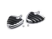 Krator® Chrome Motorcycle Wing Foot Pegs Footrests L R For Victory Judge 2013 Front Rear