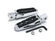 Krator® Tombstone Motorcycle Foot Peg Footrests Chrome L R For Honda VTX1300R S T 2003 2009 Front Rear