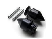 Krator® Spike Black Swingarm Spools Sliders Motorcycle For Kawasaki ZRX1100 1999 2000