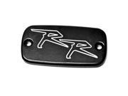 Krator® Motorcycle Fluid Black Reservoir Cap Logo Engraved For 2003 2006 Honda CBR 600RR 600 RR