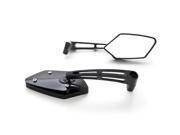 Krator® Custom Rear View Mirrors Black Pair w Adapters For Honda ST 1100 1300 ST1100