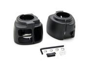 Krator® Black Handlebar Switch Housings Control Cover Kit For 1996 1999 Harley Davidson Softail