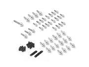 Krator® Motorcycle Spike Fairing Bolts Silver Spiked Kit For 2007 Honda CBR 600 F4i