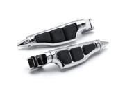 Krator® Stiletto Motorcycle Foot Pegs Footrests Left Right For Honda 1100 Ace Tourer 2000 2003 Front