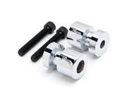 Krator® Chrome Swingarm Spools Sliders Motorcycle Bobbins For Ducati 999 R S 2005 2006