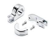 Krator® Chrome 1 1 4 Engine Guard Tube Bar Footpeg Clamps For Harley Davidson Dyna Low Rider Convertible 1994