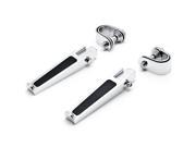Krator® Chrome AntiVibrate Engine Guard Foot Pegs Clamps For Can Am Spyder Roadster RS RT Phantom