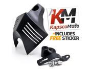 Krator® Black Big Twin Horn Cover Stock Cowbell Horns For 2000 2003 Harley Davidson Motorcycles