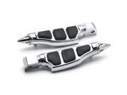 Krator® Stiletto Motorcycle Foot Pegs Footrests Left Right For Yamaha Road Star Warrior 2005 Front