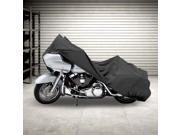 NEH® Motorcycle Bike Cover Travel Dust Storage Cover For Harley Dyna Glide Low Rider