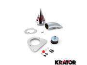 Krator® Motorcycle Chrome Spike Air Cleaner Intake Filter For 2009 UP Kawasaki Vulcan 800 Classic VN800