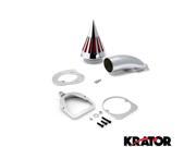 Krator® Motorcycle Chrome Spike Air Cleaner Intake Filter For 1998 UP Honda Shadow Spirit 750
