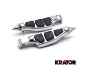 Krator® Stiletto Motorcycle Foot Pegs Footrests Left Right For Honda 750 Magna VF750C 1996 2004 Rear