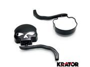 Krator® Custom Rear View Mirrors Black Pair w Adapters For Suzuki Bandit GSF 600 1200 1250 B King Gladius