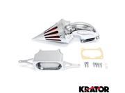 Krator® Motorcycle Chrome Spike Air Cleaner Intake Filter For 2002 2010 Yamaha Roadstar Midnight Warrior