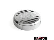 Krator® Round Horn Chrome Live to Ride Eagle Horn Cover For Yamaha V Star 650 Classic Custom all years