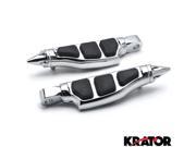 Krator® Stiletto Motorcycle Foot Pegs Footrests Left Right For Suzuki Marauder 800 1997 2004 Front
