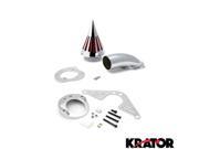 Krator® Motorcycle Chrome Spike Air Cleaner Intake Filter For 2005 2008 Yamaha RoadStar 1700 XV1700