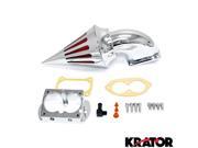 Krator® Motorcycle Chrome Spike Air Cleaner Intake Filter For 2006 2007 Kawasaki Vulcan 1500 Mean Streak